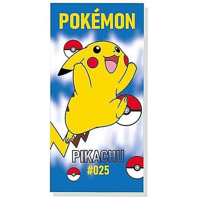 Serviette de bain ou de plage Pikachu Pokémon personnalisable, vendu par rêves de fil.