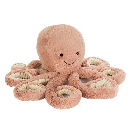 Jellycat peluche pieuvre rose vendu par rêves de fil