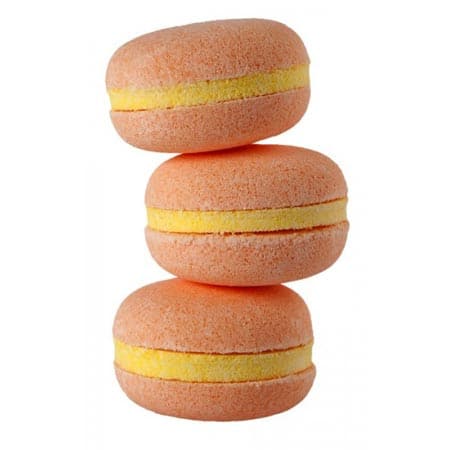 Macaron de bain effervescent parfum vendu par rêves de fil