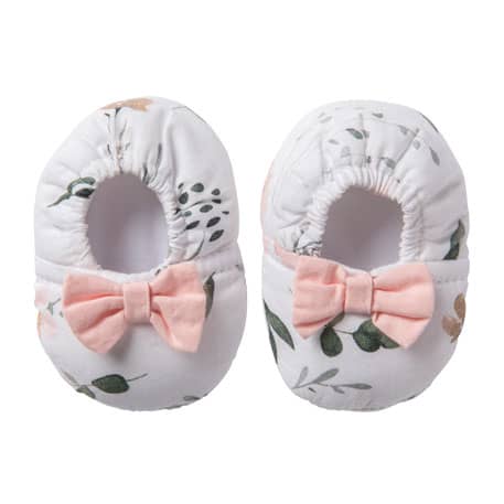 Chaussons bébé collection Sweet Garden, vendu par Rêves de fil.